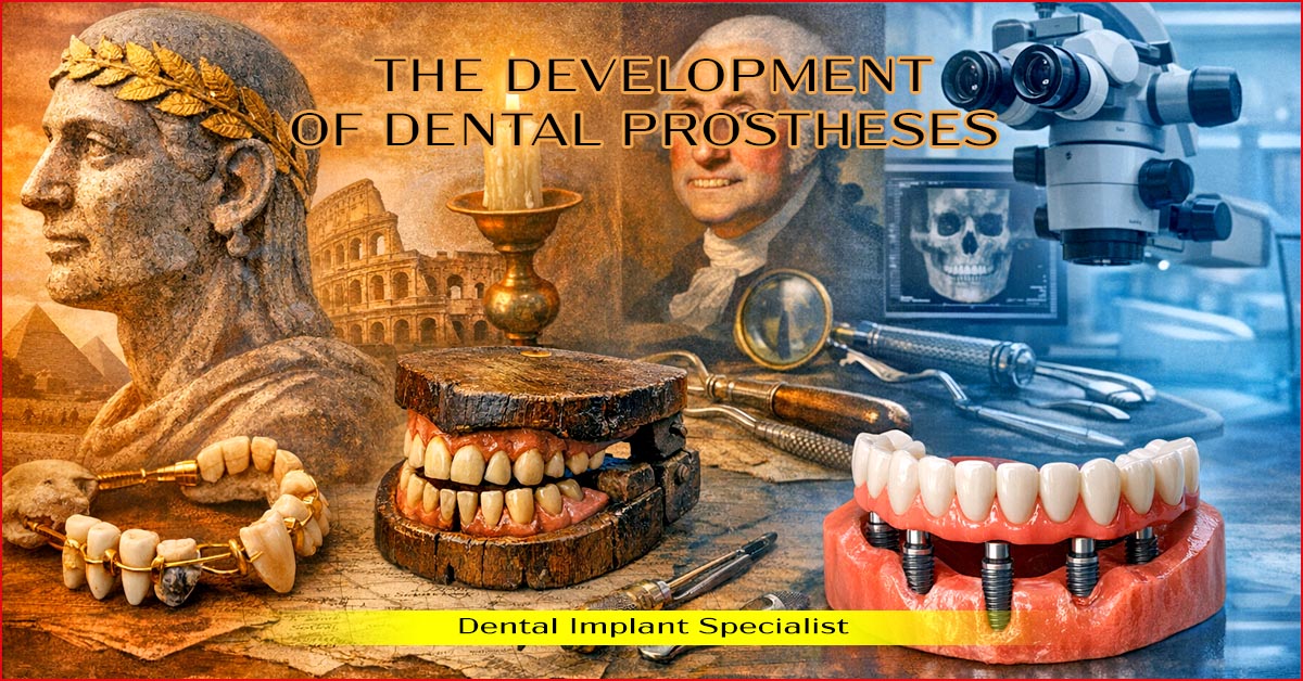 The development of dental prostheses from the Etruscans to the modern All on 4 solution